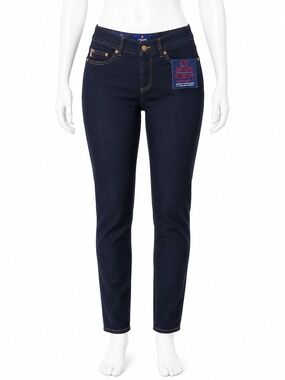 Chaps Fit Shape Sculpt Slimming Fit Jeans Dark Wash Denim Size 10R Inseam 31 NWT